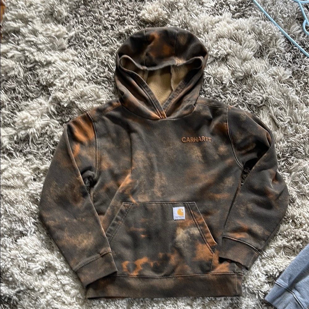 Carhartt Brown and Tan Hoodie